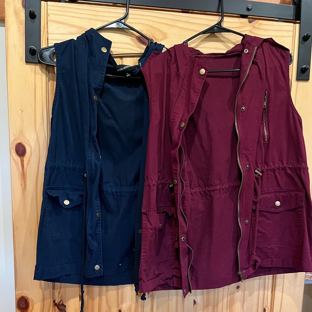 2 Zenana Cargo Vests